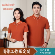 新疆棉商务POLO衫团体工作服批发 时尚5A抗菌短袖POLO衫定制logo