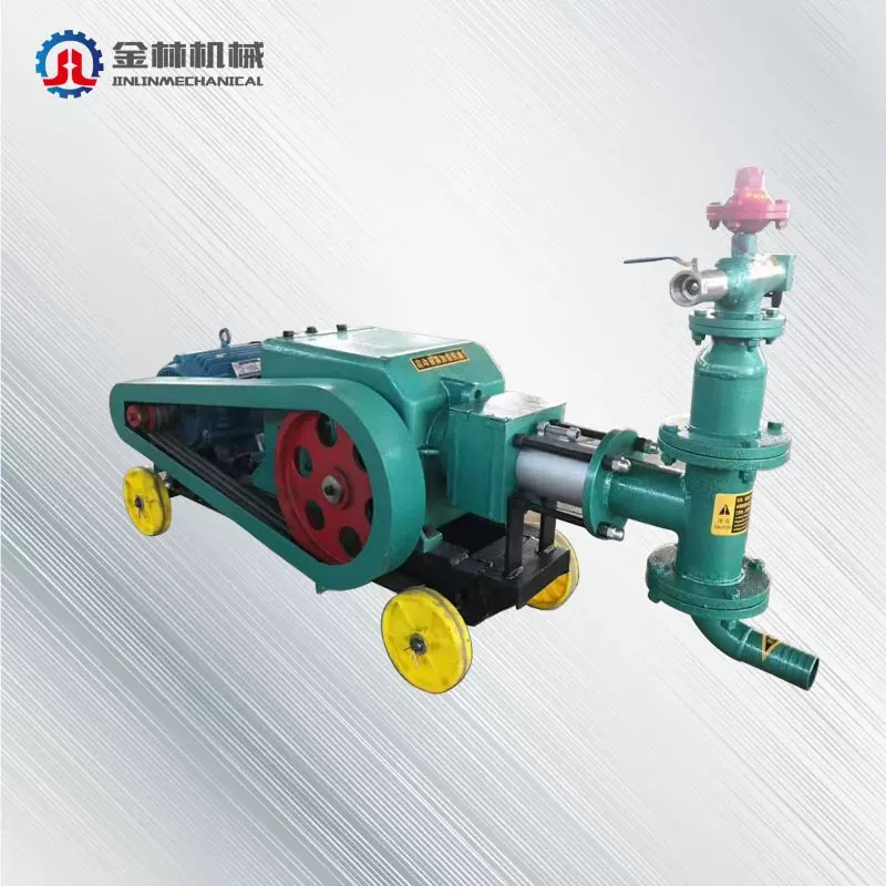 小型注浆机电动桥梁水泥注浆设备BW50-3抗浮锚杆注浆机单缸注浆泵