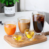 Thick double -layer glass cup egg cup insulation home coffee cup water cup fruit juice cup milk cup coffee cup