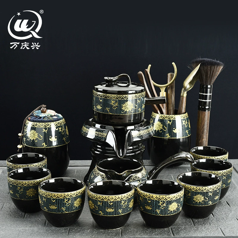 Автоматический чайный набор для ленивых, полный набор для домашнего использования, чайный набор Чаошань Кунг-фу, трансграничная цепочка поставок с фабрики, оптовая продажа в единственном экземпляре по умолчанию