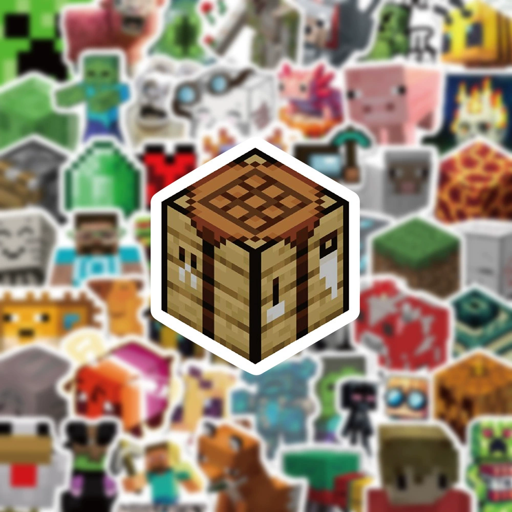 Набор наклеек — 100 шт. в стиле Minecraft для чемодана и граффити