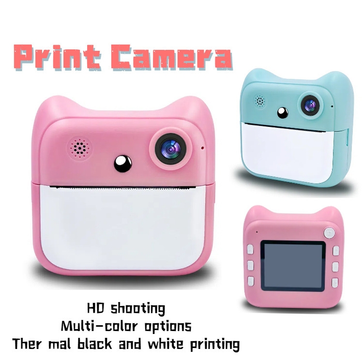 New Exclusive A25 HD Mini Print Camera Children's Photo Rid Thermal Print Digital Camera