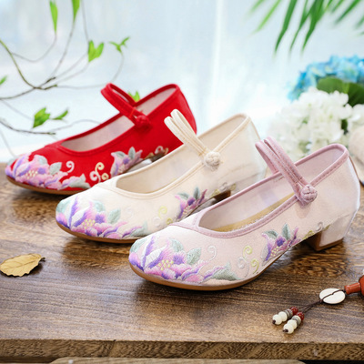 cheongsam Fairy Hanfu Shoes national wind single shoes embroidered shoes