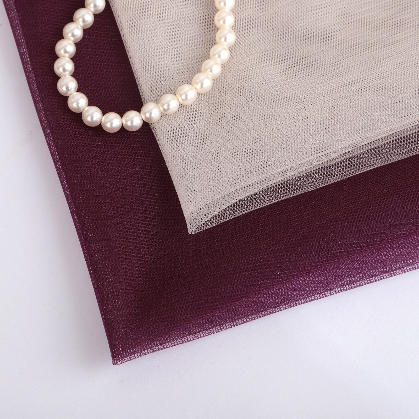 锦纶加强网服饰帽子装饰面料布料diy伴手礼专用纱网眼布网孔