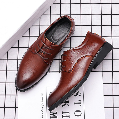 Men's Casual Shoes, Large Size Business Formal Shoes, Pointed Toe Laced Wedding Shoes in Multiple Styles