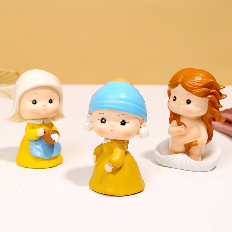 Creative Artiste Figure fait à la main boîte aveugle maison salle de bureau décoration enfants jouets cadeau pour les étudiants
