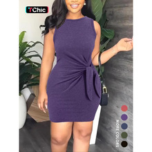 S 14194 Solid Sleeveless Mini Dress ��ɫ�������ж�ȹ�羳