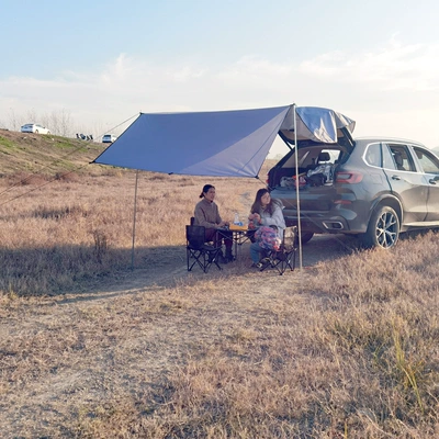 Factory direct supply car awning side awning outdoor camping car tail tent suv car side tent side tent canopy