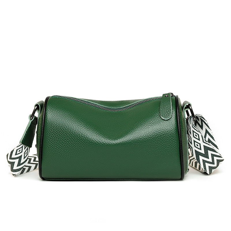 Cross-Border New Top Grain Cowhide Leather Bag For Women, Large Capacity Shoulder Crossbody Underarm Bag, Genuine Leather Studded Pillow Bag - Thumbnail 6