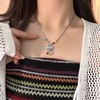 Protective amulet, woven small design fashionable necklace, advanced beads, accessory, Chinese style, simple and elegant design, high-quality style