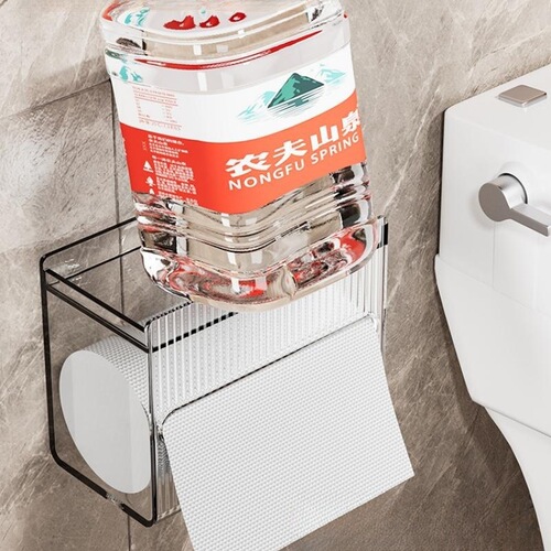Bathroom tissue box household toilet paper box wall-mounted paper box toilet placement box toilet paper roll storage rack