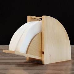 木質手沖咖啡濾紙盒 咖啡濾紙座過濾紙盒 咖啡店過濾紙防塵收納盒