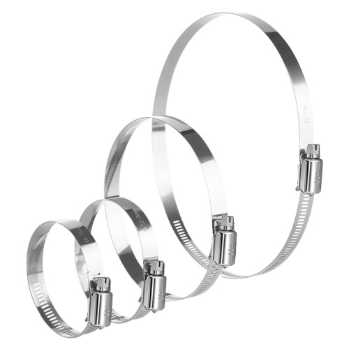 Stainless steel 304 hose clamp powerful locking strap water pipe gas pipe fixing ring pipe clip hose gripper tightening clamp manufacturer