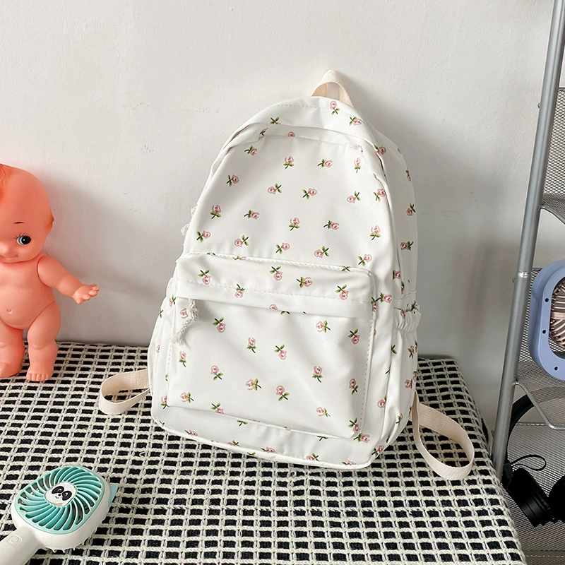 Трансграничный рюкзак, корейская версия, школьная сумка в стиле Харадзюку, рюкзак в студенческом стиле для девочек, маленький женский рюкзак с цветочным принтом для школьников младших классов средней школы