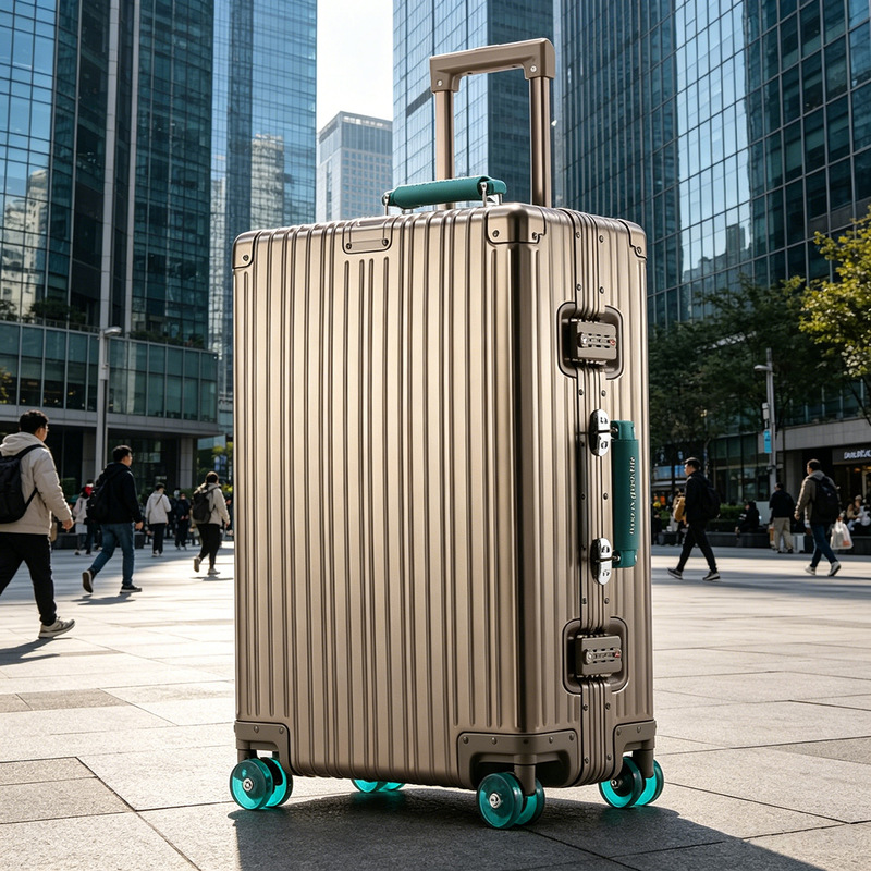 20inch All-Aluminum Magnesium Alloy Password Lock Suitcase, Large Capacity, 28-Inch Universal Wheels, Silent, Suitable for Carry-On, Pinghu Suitcase 20inch All-Aluminum Magnesium Alloy Password Lock Suitcase, Large Capacity, 28-Inch Universal Wheels, Silent, Suitable for Carry-On, Pinghu Suitcase
