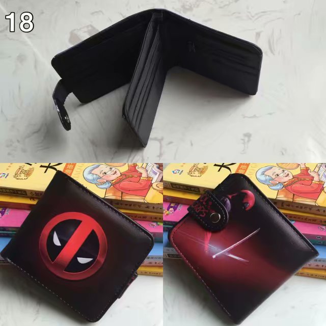 Deadpool deadpool cartera corta Marvel Avengers superhéroe pu cambio cartera