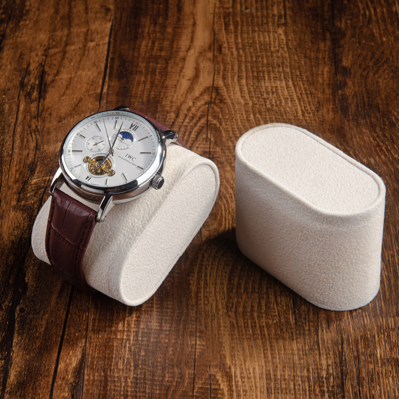 Nuevo bolso de almohada de reloj de franela en forma de M, pulsera de reloj, almacenamiento de joyas, soporte de exhibición fijo, accesorios de caja de reloj image 19