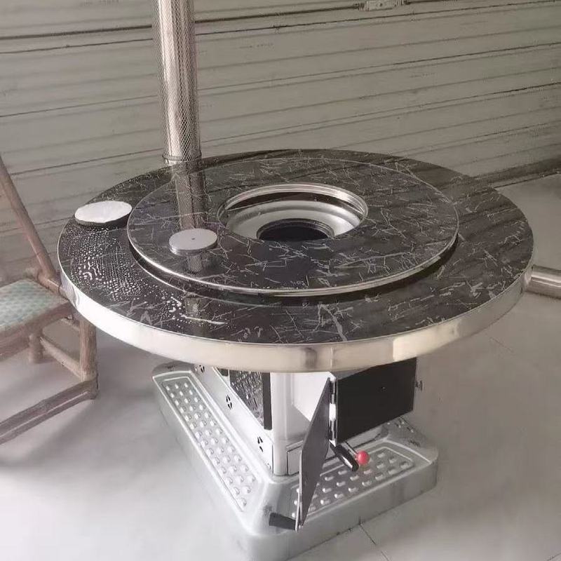加厚无烟气化炉家用柴煤两用取暖炉不锈钢农村烤火炉室内柴火煤炉|undefined