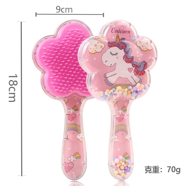 Pein de dibujos animados transfronterizos personalizados cuadrados portátiles impresión transparente arco iris masaje fluido bolsa de aire estudiante