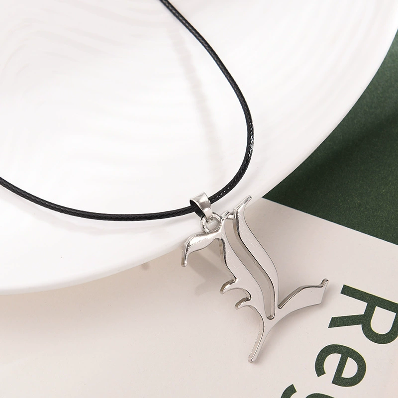 Новый R pin анимация периферийная тетрадь смерти логотип сплава ожерелье Мода кулон источник Z pin