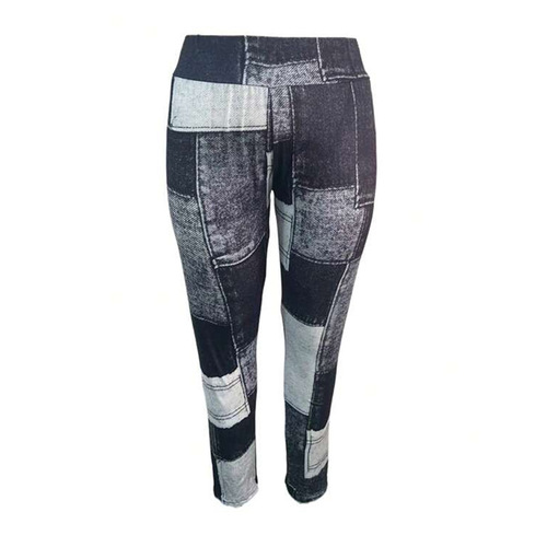 Amazon best-selling plaid patchwork printed yoga fitness pants high-waisted hip-lifting tight leggings cross-border