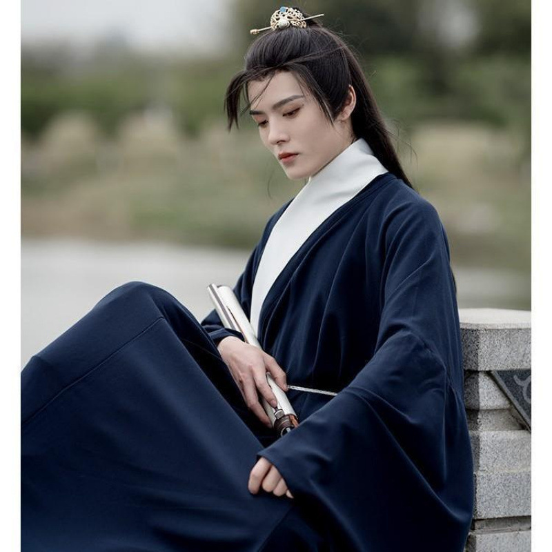 Ming-Style Hanfu Set for Men, Ancient Style Gentleman, Handsome Chinese Style, Fairy-Like Ancient Style, Super Fairy, 2025 New Model