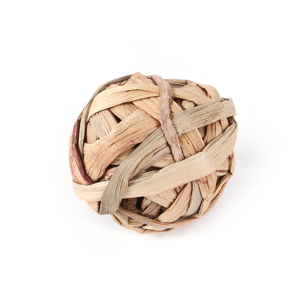 80g Weight Wood, Grass Material Geometric Pattern All Seasons Season Simple Style Style New Pet Hamster Rabbit Totoro Toy Aquatic Plant Weave Play Molar Toy 1