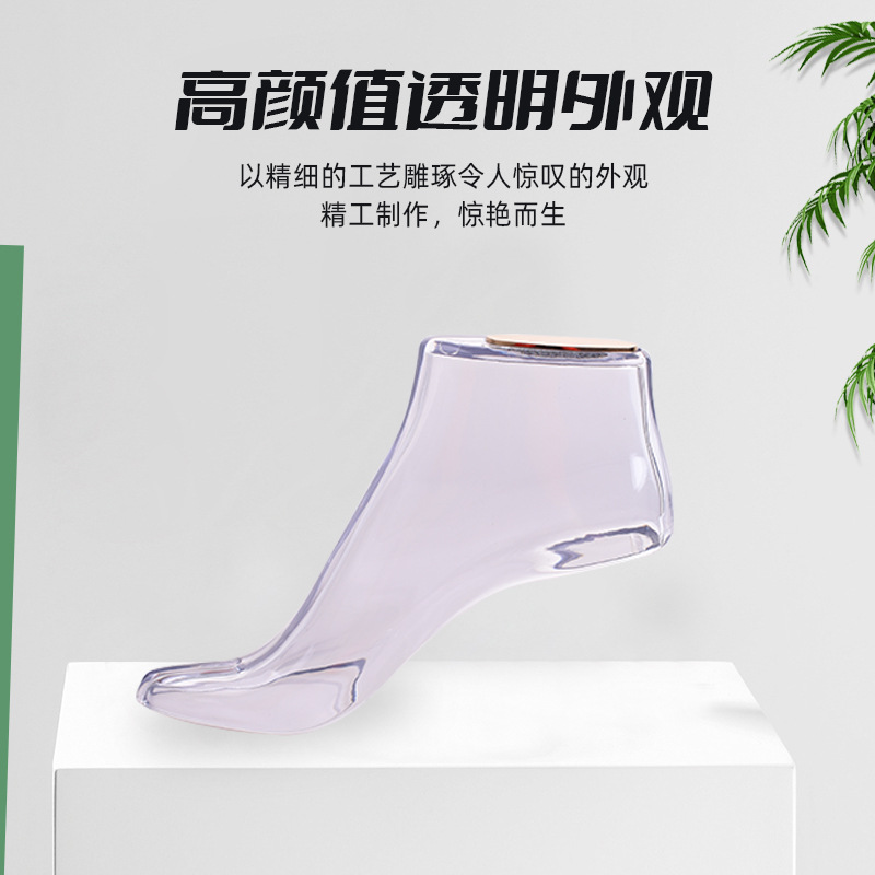 Molde de pie acrílico talla 37, molde de pie plano transparente, molde de zapato, estirador de zapatos, estirador de sandalias, horma de zapatos, estirador de zapatos de PET transparente