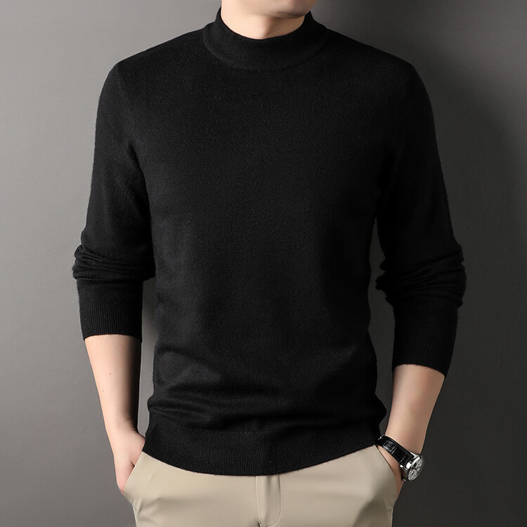 Herbst neue gefälschte zwei Pullover Herren Langarm-Hemdkragen Herren Casual Herren Top Jacquard-Strickhemd_voghion.com