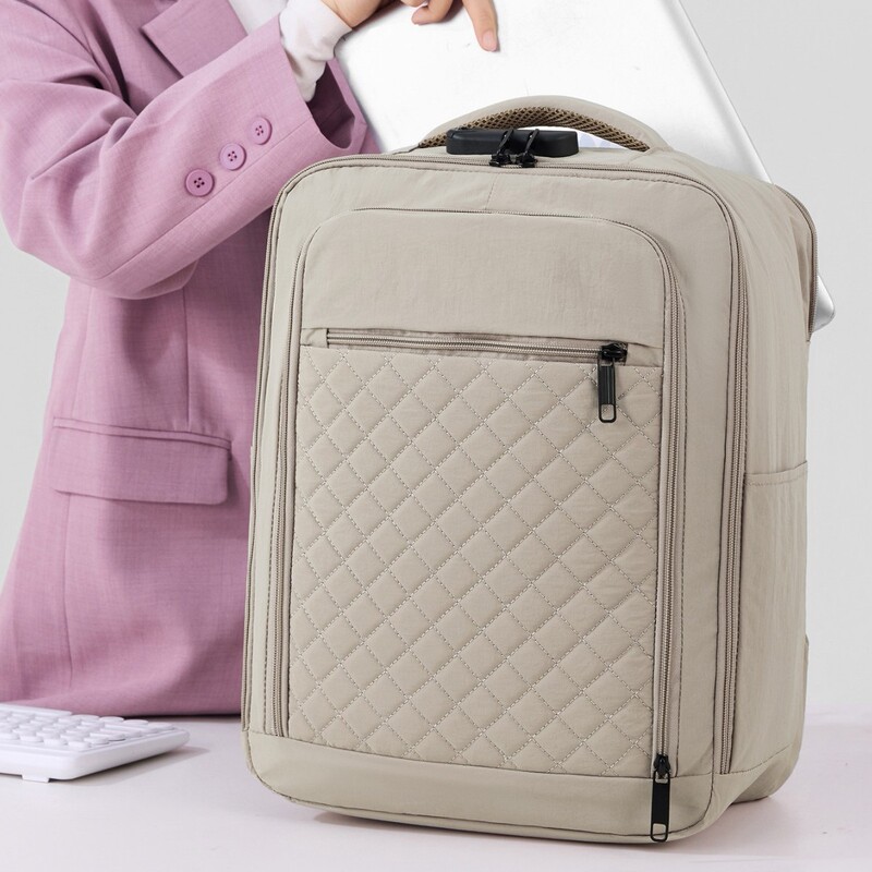 Fashionable School Bag with Password Lock, Business Commuter Backpack, Anti-Theft Backpack, Women's Storage Waterproof 15.6inch Computer Bag Fashionable School Bag with Password Lock, Business Commuter Backpack, Anti-Theft Backpack, Women's Storage Waterproof 15.6inch Computer Bag