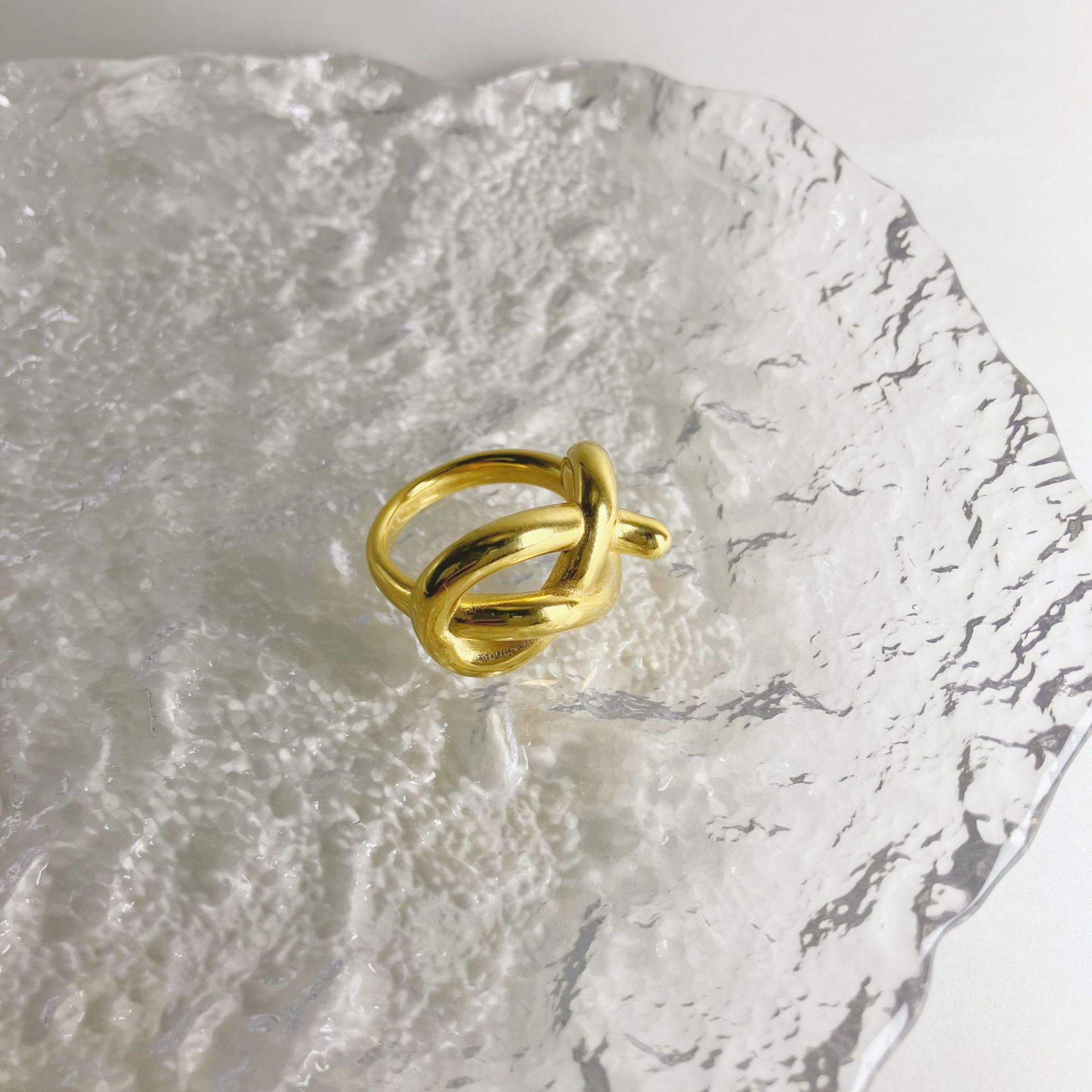 Fashion Geometric Stainless Steel Plating Rings 1 Piece