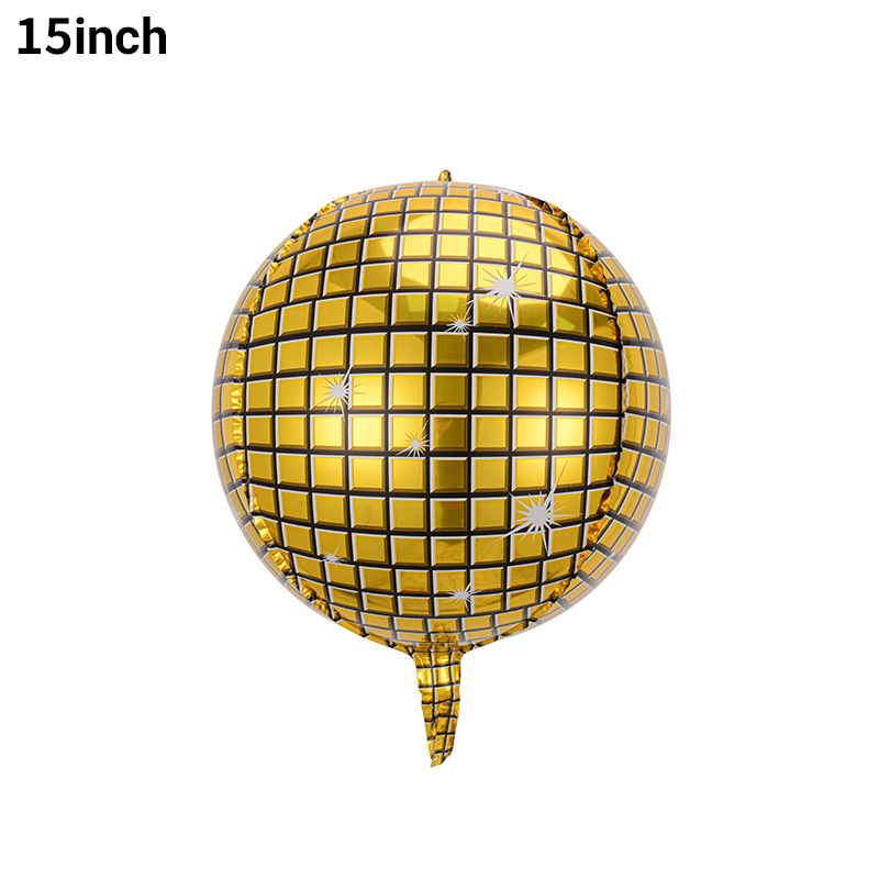 Globo 4D Disco láser transfronterizo de 22 pulgadas DISCO bola KTV bar decoración de fiesta globo de película de aluminio decorativo