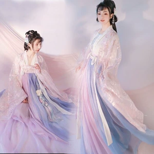 Chunying Hanfu женская майка до груди до талии в древнем стиле студентка супер фея рубашка с большими рукавами в китайском стиле старинный костюм костюм другие
