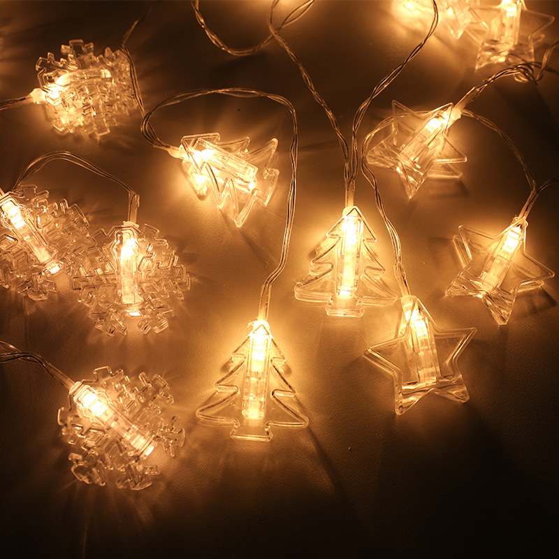 Hong Kong Heng decoraciones de Navidad luces de colores estrella de cinco puntas luces de cortina LED estrella de cinco puntas colgante de la secuencia del árbol de Navidad adornos colgantes