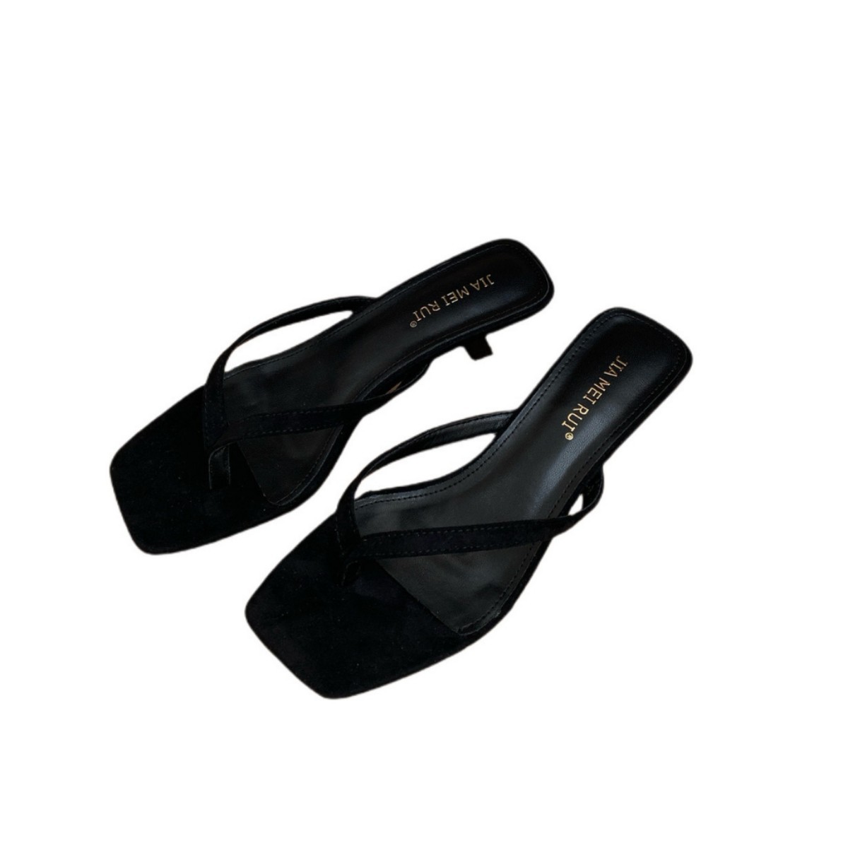 European And American Fashion Women's Flip-flops, 2025 Summer New Fairy-style Square-toed Stiletto Sandals For Women_vogvips.com