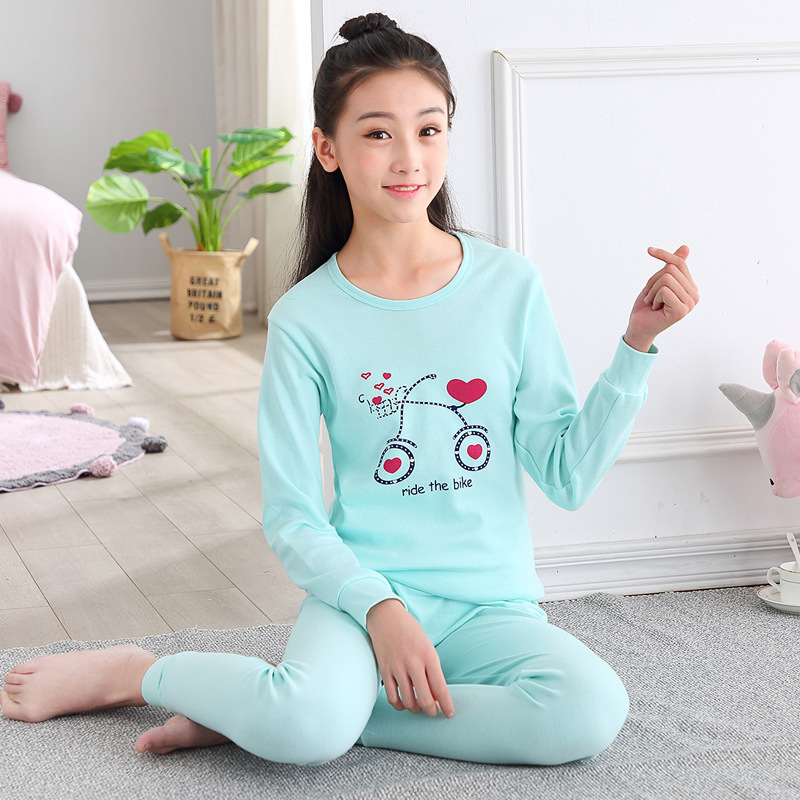 Ropa interior para niños ropa de otoño pantalones largos nuevos niños medianos y grandes ropa interior térmica bebé pijamas traje de desgaste para el hogar