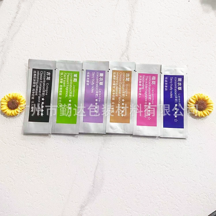 Сумка из алюминиевой пленки с ароматом пробного размера, длинная сумка из алюминиевой фольги с цветным принтом, алюминиевая упаковочная сумка для маски для лица из чистого алюминия, изготовление на заказ