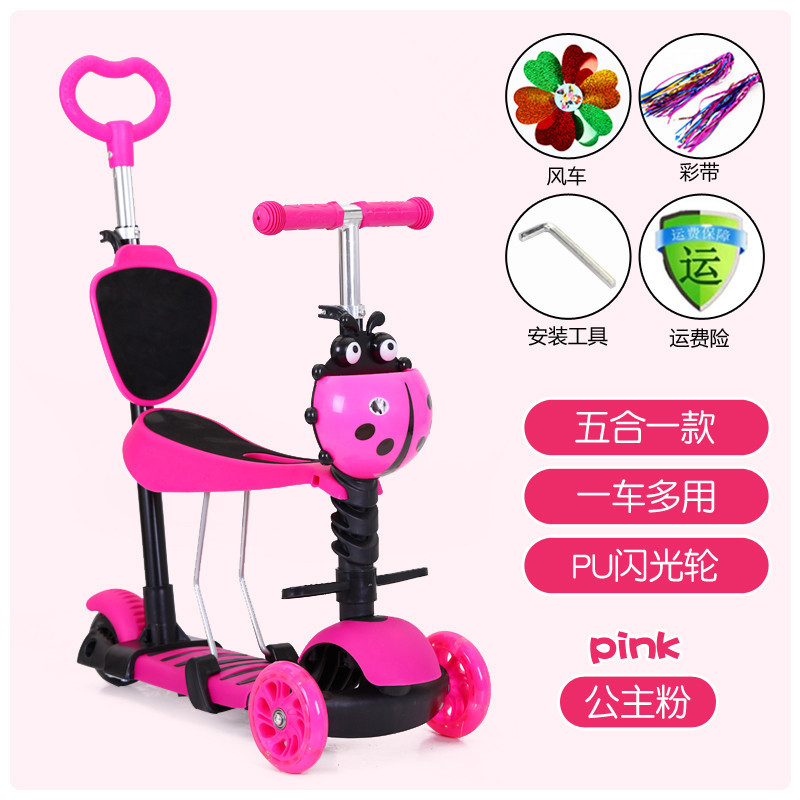 Scooter para niños de 2 años, niños de 6 años, niños de sexo masculino, niños pequeños 3 - en - 1 pueden montar un patín de pedal de un solo pie