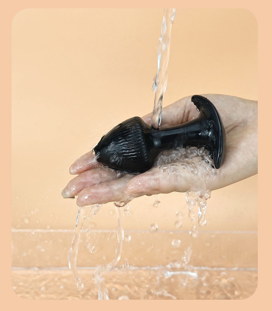 Pointed-Tip Anal Plug, TPE Dual-Use Expansion Toy, Portable Black XL — detail image 14