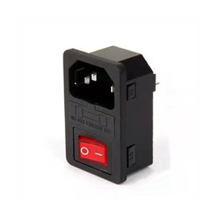 Supply and sales AC industrial socket AC01 switch socket fiberglass fuse three-in-one pin-shaped socket