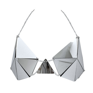 Heavy Metal Style Rhombus Pieces Body Chain Niche Design Punk Rock Corset Fashion Body Accessories