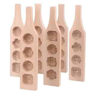 Factory lettering LOGO baking mold hand pressure moon cake tool ice cream mung bean pastry making large moon cake mold