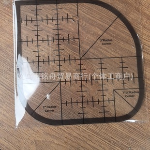 Amazon Multifunctional Angle Cutting Ruler, Acrylic Anti-Slip Fiber Seam Ruler, Round Edge Template Ruler, DIY Sewing Patchwork Ruler