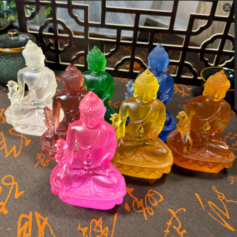 Car ornaments pharmacist Buddha statue Bao'an car decorations interior car resin ornaments wholesale factory direct sales