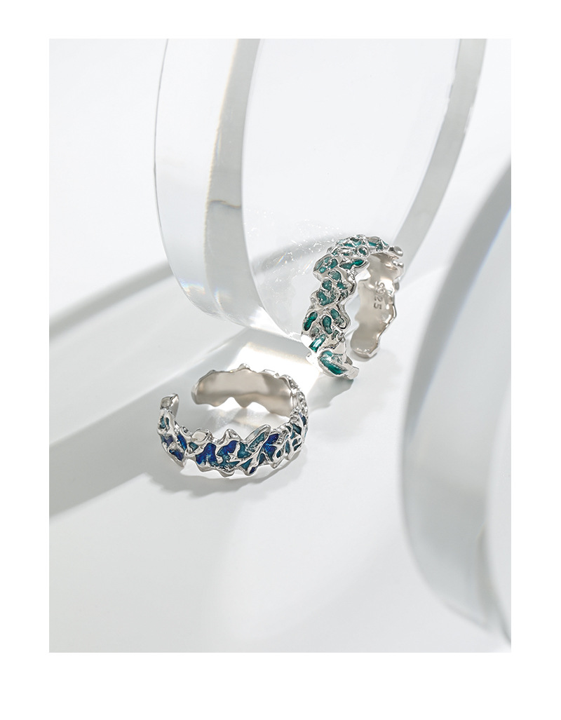 Original Design Geometric Sterling Silver Plating Open Ring 1 Piece