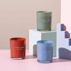 アマゾンの人気モデルのシンプルなアロマキャンドルのギフトボックスのグラスの寝室の置物の低温ワックスの結婚式のお土産