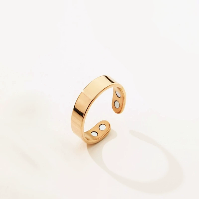 Magnetic ring with stone stainless steel, fashionable bracelet