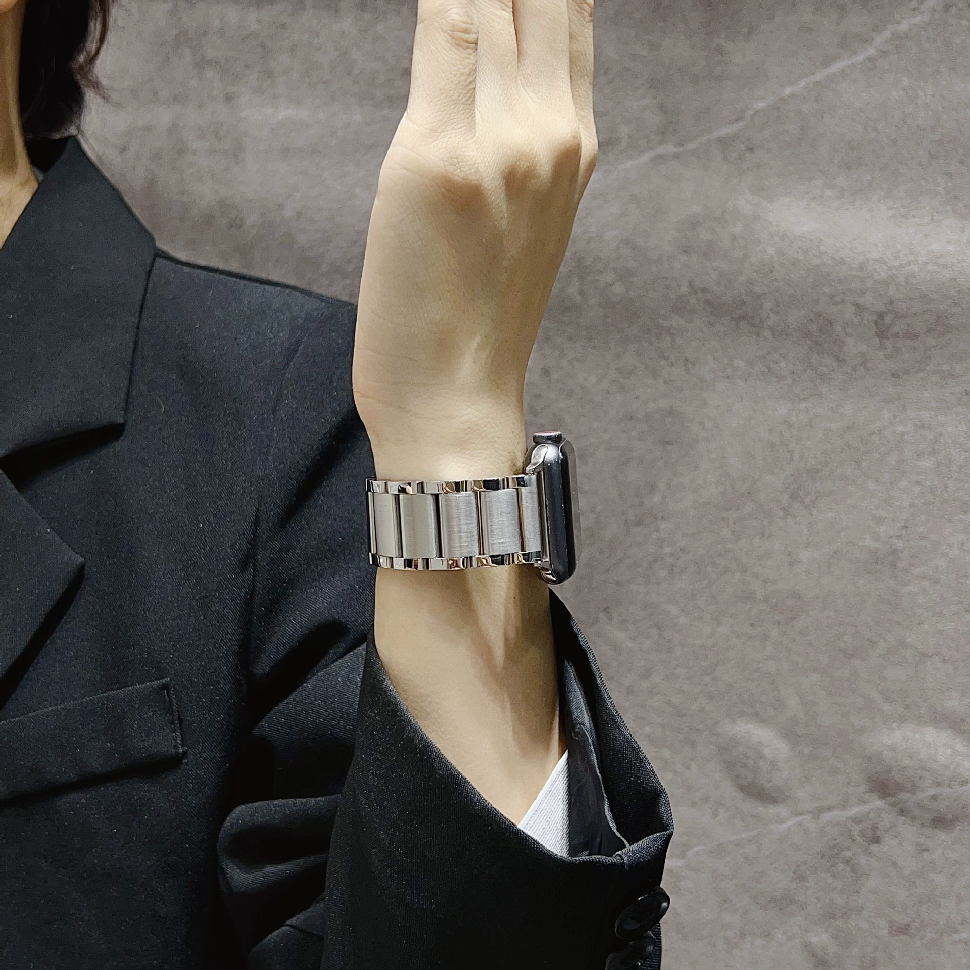 Пояс Xiaoman быстрая разборка ремень подходит для AppleWatchs9s8S7 Apple продвинутый стальной ремень iwatchse летний для мужчин и женщин