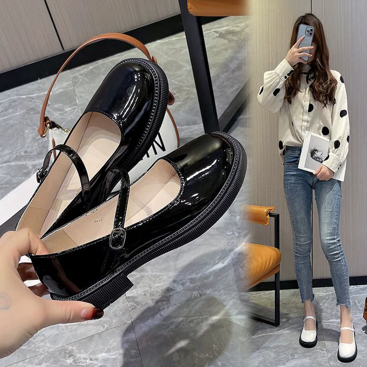 Женская весенне-летняя новая Повседневная модная универсальная нишевая женская обувь без шнуровки с пряжкой из одного символа 2023 года