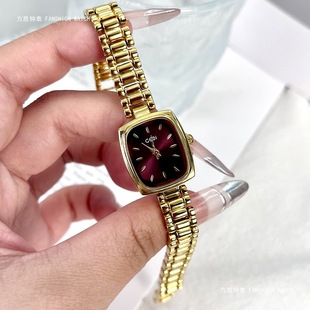 GEDI genuine retro TV watch high-end small gold watch simple small dial bracelet women's watch Fangsheng Watch